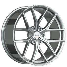 24" Gianelle Wheels Astra 6 Gloss Silver Machined Flow Formed Rims
