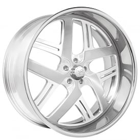 24" Snyper Forged Wheels Bomber Brushed with Polished Accents Monoblock Forged Rims 