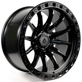 17" Arena Wheel Co A103 Mission Satin Black 6-Lug Off-Road Rims 