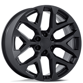 22" Performance Replicas Wheels PR177 Satin Black Rims