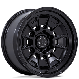 18" Black Rhino Wheels Mondo BR021 Matte Black with Gloss Black Lip Off-Road Rims