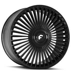21" Forgiato Wheels Trimestre-M Gloss Black XL Floating Cap Forged Rims 