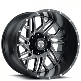 20" Scorpion Wheels SC-29 Matte Black Milled Off-Road Rims 
