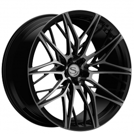 22" Savini Forged NC9 Gloss Black Machined Monoblock Forged Wheels (Blank, Custom Offset)