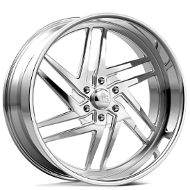 26" U.S. Mags Forged Wheels Nemesis 6 UF014 Polished Precision Series Rims