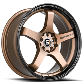 19" SPEC-1 Wheels SPT-31 Matte Bronze with Black Lip Rims 