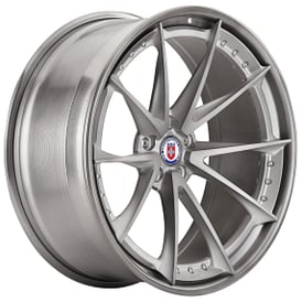 21" HRE Wheels S204 Frozen Dark Clear Center with Brushed Dark Clear Outer and Inner Forged Rims