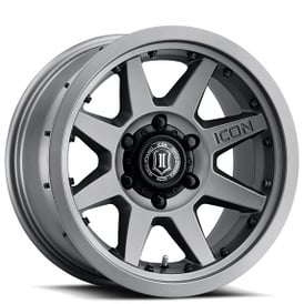 17" ICON Alloys Wheels Rebound Pro Beadlock Titanium Off-Road Rims