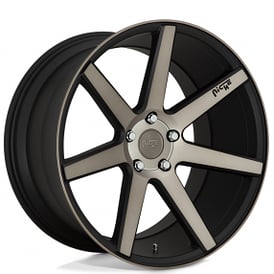 19" Niche Wheels M150 Verona Black Machined with Dark Tint Rims 