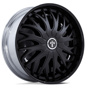 24" Dub Forged Wheels S833 Trikk Gloss Black Spinner Rims