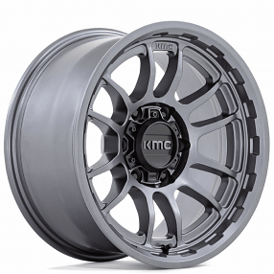 17" KMC Wheels KM727 Wrath Matte Anthracite Off-Road Rims