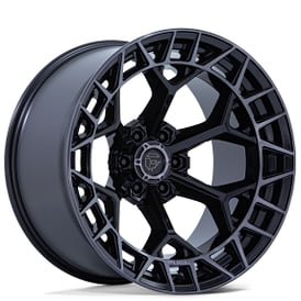 22" Fuel Wheels FC873 Charger Gloss Black Brushed Face with Dark Tint 6-Lug Off-Road Rims