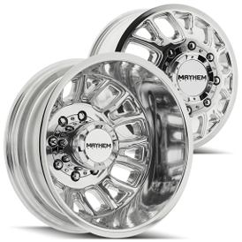 17" Mayhem Wheels 8107D Cogent Dually Polished Off-Road Rims