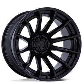 20" Fuel Wheels FC403 Burn Matte Black with Gloss Black Lip Off-Road Fusion Forged Rims