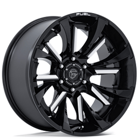 22" Fuel Wheels FC895 Tantrum Gloss Black Milled Off-Road Rims