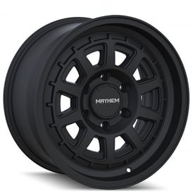 15" Mayhem Wheels 8303 Voyager Matte Black Crossover Rims