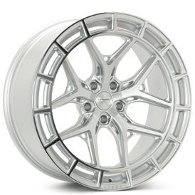 21" Vossen Wheels HFX-1 Silver Polished 5-Lugs Rims