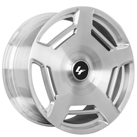 22" Lexani Forged Wheels M-134 XL Brushed Silver Monoblock Forged Rims