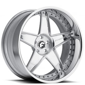 22" Staggered Forgiato Wheels Classico Chrome Forged Rims