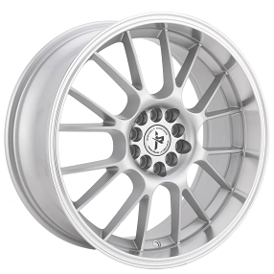 18" Impact Racing Wheels 508 Silver Machined Lip Rims  