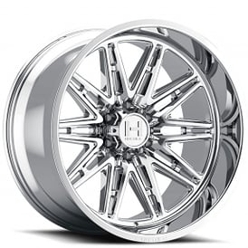 20" Hostile Wheels H126 Maniac Chrome Off-Road Rims