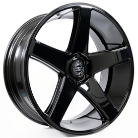 24" Select Precision Alloys Wheels S104 Spectrum Gloss Black Rims 