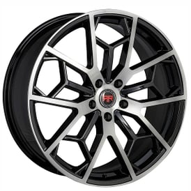 17" Revolution Racing Wheels RR23 Black Machined Rims