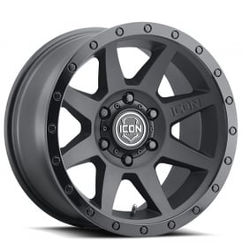 18" ICON Alloys Wheels Rebound Double Black Off-Road Rims