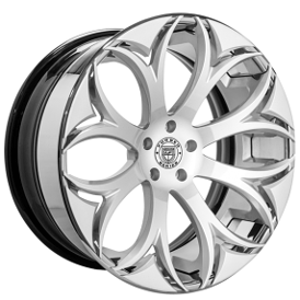 22" Lexani Forged Wheels LZ-773 Atom Brushed Face with Chrome Lip Rims