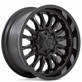20" Fuel Wheels D796 Arc Matte Black with Gloss Black Lip Off-Road Rims