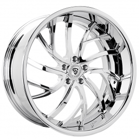 22" Snyper Forged Wheels Calypso Chrome Rims