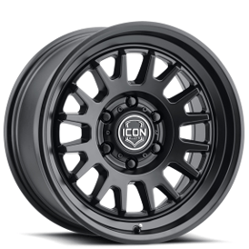 17" ICON Alloys Wheels Anza Satin Black Off-Road Rims