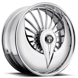 26" Dub Forged Wheels S602 Azzmacka Chrome Skirt Rims