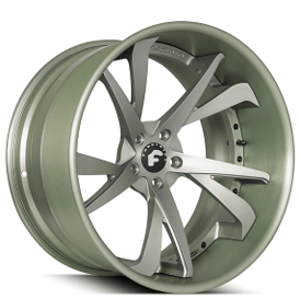 24" Forgiato Wheels S221-ECL Brushed Olive Green Forged Rims