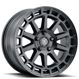 17" ICON Alloys Wheels Journey Satin Black Crossover Rims