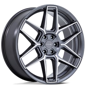 20" Staggered Niche Wheels NC281 Rise Anthracite with Machined Face Rims