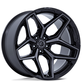 20" Fuel Wheels FC854 Flux 5 Gloss Black Brushed Face with Gray Tint Off-Road Rims