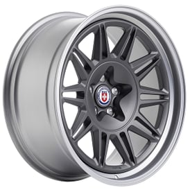 22" HRE Wheels 528 Satin Charcoal with Frozen Polished Clear Barrel Forged Rims