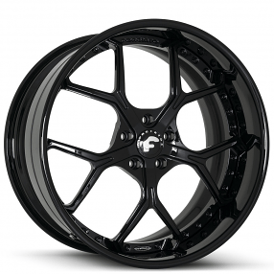 20" Forgiato Wheels Quadri Gloss Black Forged Rims