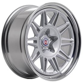 20" HRE Wheels 528 Gloss Silver with Polished Clear Barrel Forged Rims