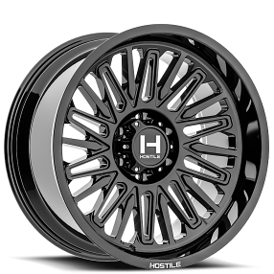 20" Hostile Wheels H143 Rampage Gloss Black Off-Road Rims