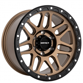 17" Impact Off-Road Wheels 883 Bronze with Black Bead Rims