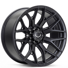 24" Vossen Wheels HF6-4 Satin Black Off-Road 8-Lugs Rims
