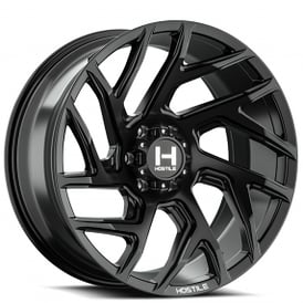 20" Hostile Wheels H141 Vortex Satin Black Off-Road Rims