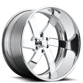 22" U.S. Mags Forged Wheels Torque 6 US721 Polished Tuckin Series Rims