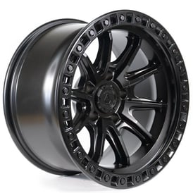 17" Arena Wheel Co A103 Mission Satin Black 5-Lug Off-Road Rims 