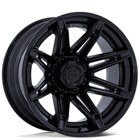 22" Fuel Wheels FC401 Brawl Matte Black with Gloss Black Lip Off-Road Fusion Forged Rims