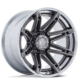 20" Fuel Wheels FC401 Brawl Platinum with Chrome Lip Off-Road Fusion Forged Rims