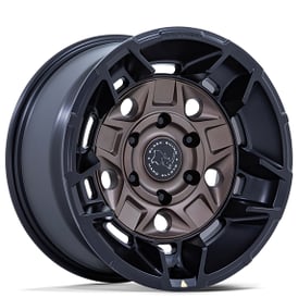 17" Black Rhino Wheels Guard BR028 Burnt Bronze with Matte Black Lip Crossover Rims 