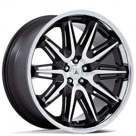 20" Asanti Wheels ABL-47 Imperator Gloss Black Machined with SS Lip Rims
